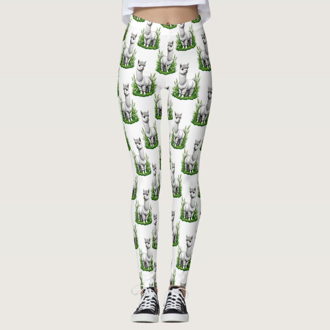 Legging Camel llama Alpaca Pattern Design (Frente)