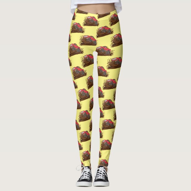 Legging Caminhão de lama de 4 rodas Thunder_Cove (Frente)