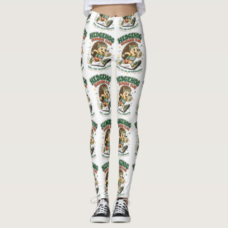 Legging Camisa do Mascote Fofo do Clube de Corrida de Ouri