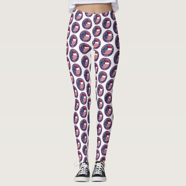 Legging Camiseta da Carolina do Norte, legagem (Frente)