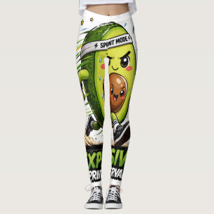 Legging Camiseta de Fitness Corredor de Avocado em Modo Sp