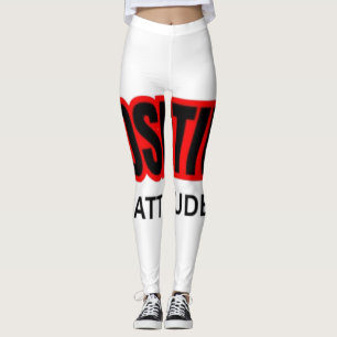 Legging Camiseta de Tipografia Motivacional Atitude Positi