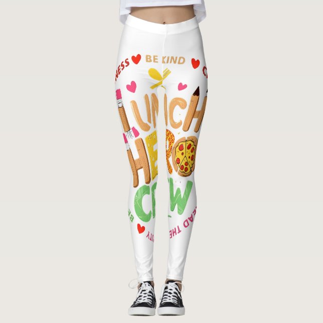 Legging Camiseta Lunch Hero Crew, Senhora Equipe da Cafete (Frente)