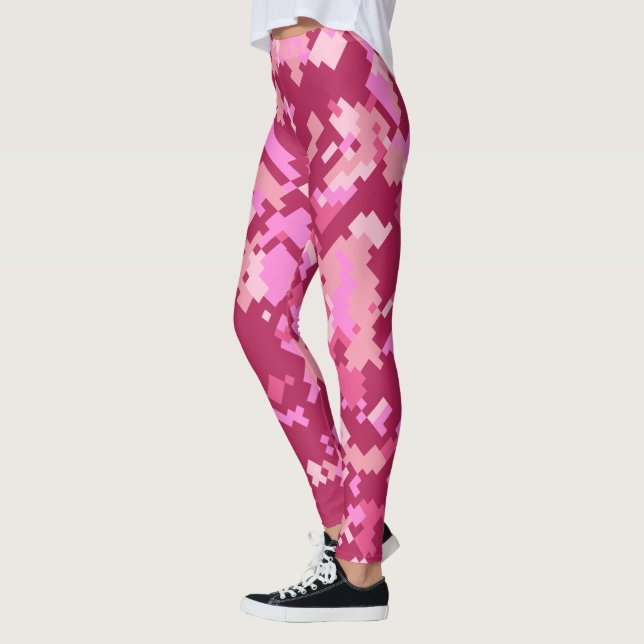 Legging Camo | Camuflagem de píxeis rosa (Esquerda)
