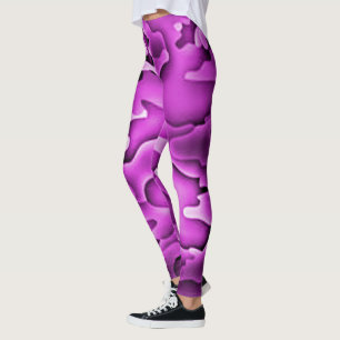 Legging Camo cor-de-rosa
