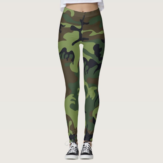 Legging Camo Militar do Exército de Camuflagem (Frente)