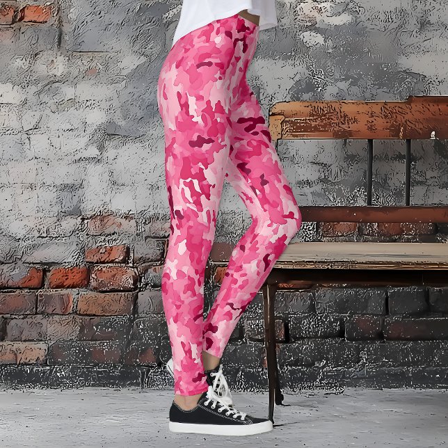 Legging Camo rosa (Pink Camo Breast Cancer Awareness Leggings)
