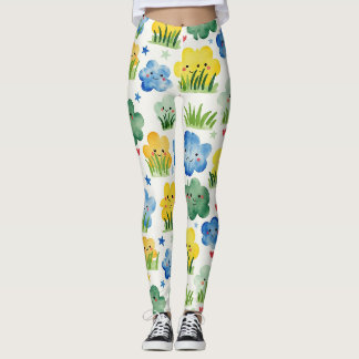 Legging Camo Verde Verde Amarelo Verde Azul-Sol Amarelo-Ci