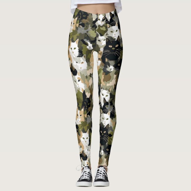Legging Camouflage - Gatos (Frente)