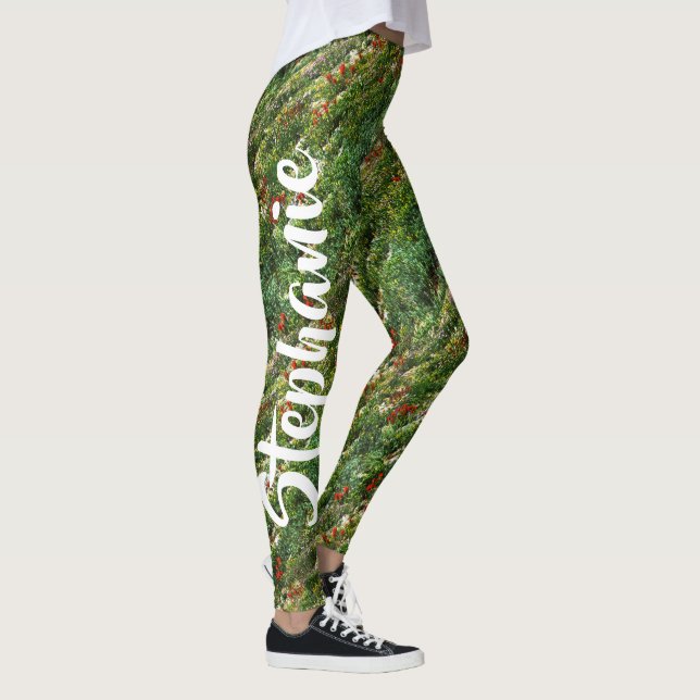 Legging Campo das flores, nome personalizado (Direita)