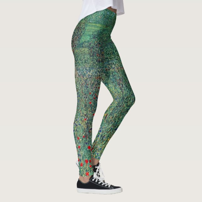 Legging Campo de Flores em Litzlberg Klimt, Paisagem Vinta (Direita)