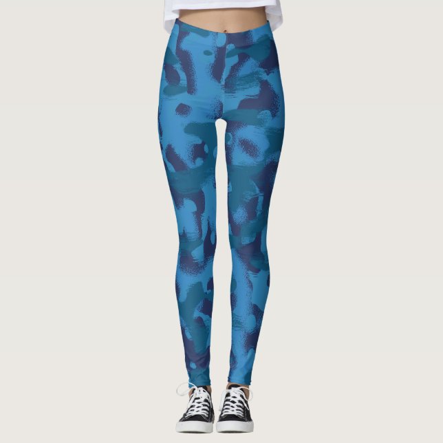 Legging camuflagem azul (Frente)