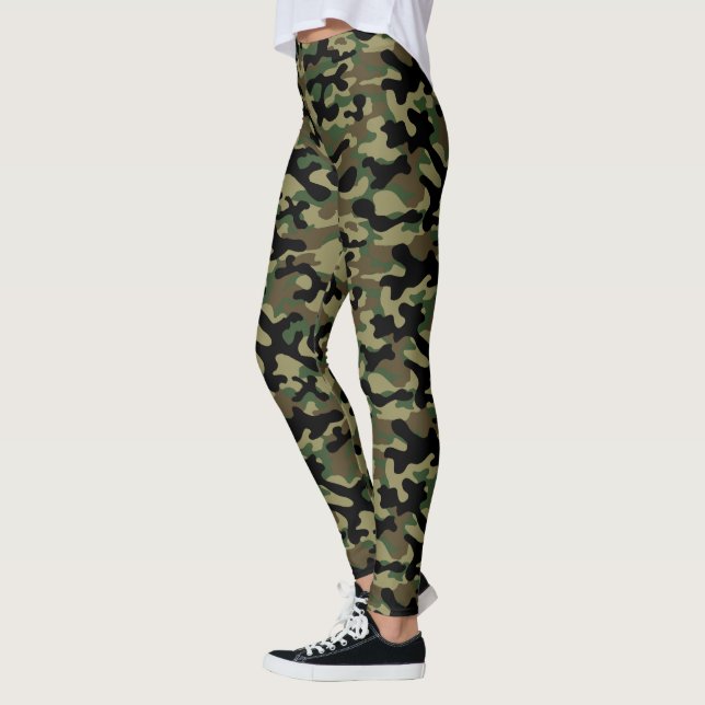 Legging Camuflagem Caqui Florestal (Esquerda)