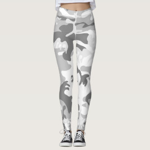 Legging Camuflagem de Cinzas de inverno, Militar, Exército