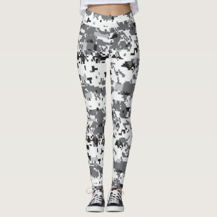 Legging Camuflagem digital da Cinza
