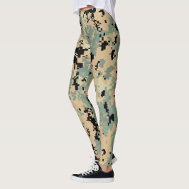 Legging Camuflagem Digital – Grande padrão de camuflagem