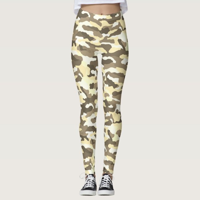 Legging Camuflagem do Deserto (Frente)
