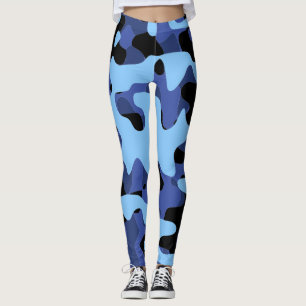 Legging Camuflagem Militar Azul