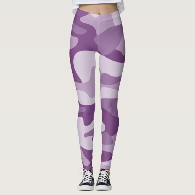 Legging Camuflagem Monocor Lilás (Frente)