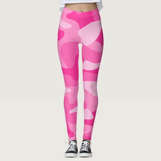 Legging Camuflagem Monocor Rosa Persa (Frente)
