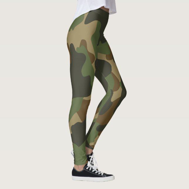Legging Camuflagem Natural Militar Khaki Verde (Direita)