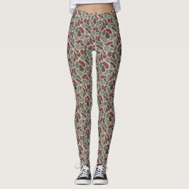 Legging Camuflagem retrô (vermelho verde)