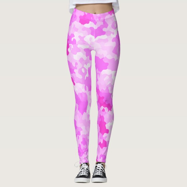 Legging Camuflagem Rosa (Frente)