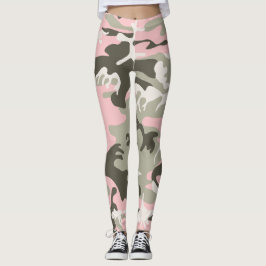 Legging Camuflagem rosa e verde, Militares, Exército