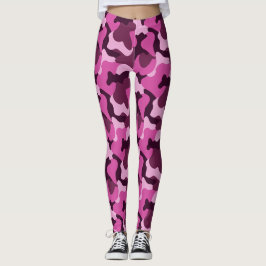 Legging Camuflagem Rosa Feminina Estilo de Rua Y2K