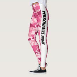 Legging Camuflagem Rosa Suave PERSONALIZAR