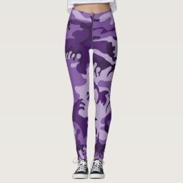 Legging Camuflagem Roxa, Militar, Exército