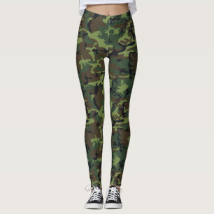 Legging Camuflagem Verde Militar