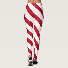 Legging Candy Cane, Grande Banho Branco