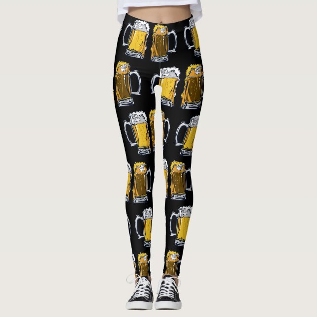 Legging Canecas de cerveja de cerveja (Frente)