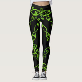 Legging --Caneleiras 53086H4 do dia XL16 do St Patrick do