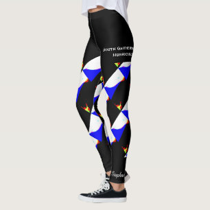 Legging Caneleiras abstratas da equipe/clube com Shorts