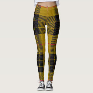 Legging Caneleiras amarelas escocesas tradicionais do