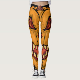 Legging Caneleiras assustadores do monstro do Dia das