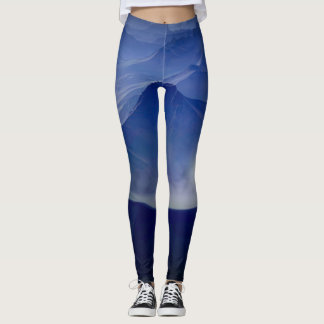 Legging Caneleiras azuis da cratera