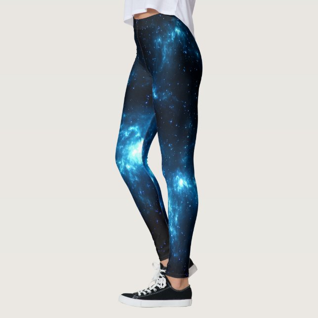 Legging Caneleiras azuis da nebulosa (Esquerda)