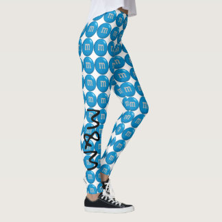 Legging Caneleiras azuis de M&M