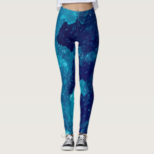 Legging Caneleiras azuis do slushie