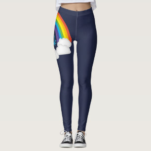 Legging Caneleiras azuis profundas da parada do orgulho do