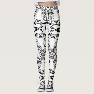 Legging Caneleiras brancas originais do tigre