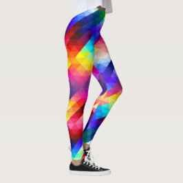 Legging Caneleiras brilhantes do teste padrão do