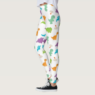 Legging Caneleiras coloridas bonitos dos DINOSSAUROS