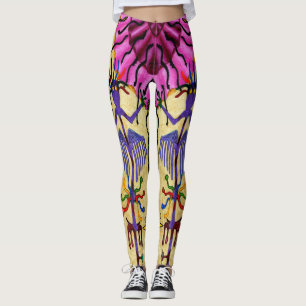 Legging "Caneleiras coloridas dos doces ópticos" de