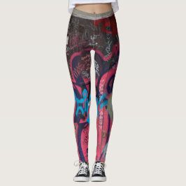 Legging Caneleiras coloridos dos grafites