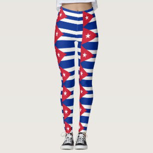 Legging Caneleiras com a bandeira de Cuba