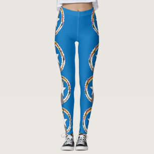 Legging Caneleiras com a bandeira de Mariana do norte, EUA